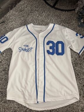 White & Blue 'The Sandlot' Baseball Jersey